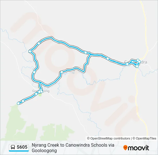 S605 Bus Line Map