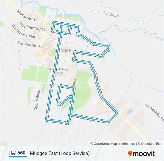 560 Bus Line Map