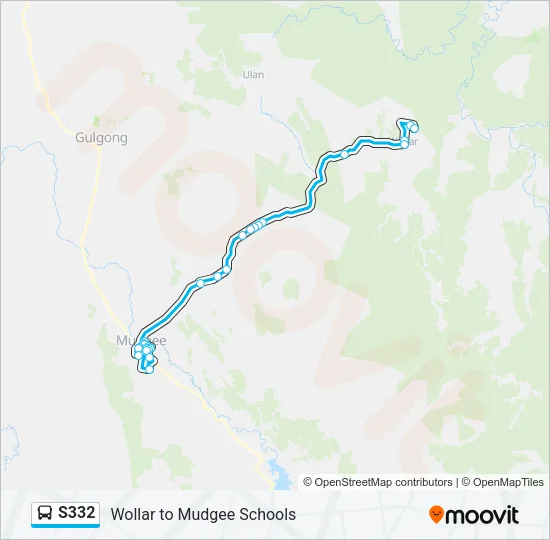 S332 Bus Line Map