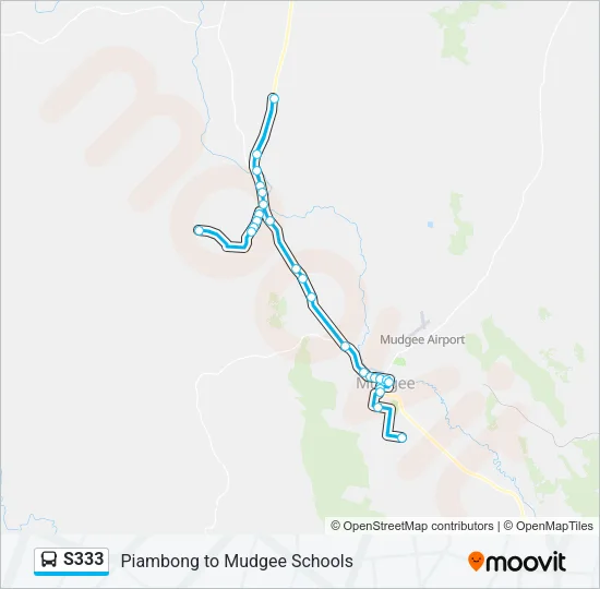 S333 Bus Line Map
