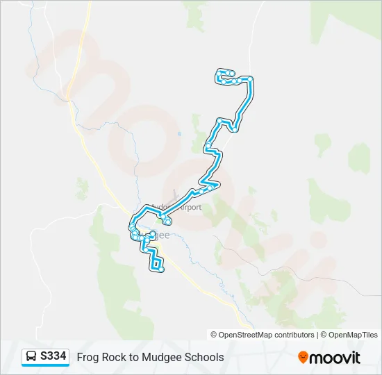 S334 Bus Line Map