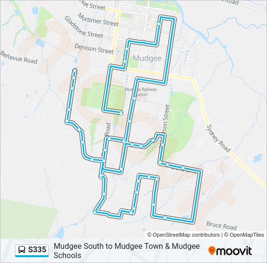 s335 Route: Schedules, Stops & Maps - Mudgee South (Updated)