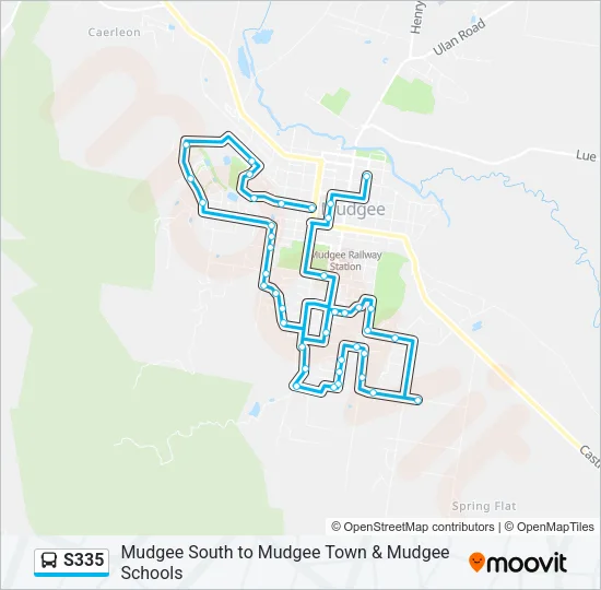 S335 Bus Line Map