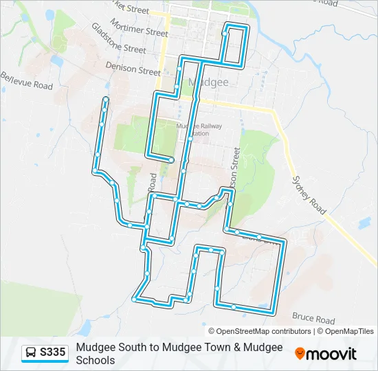 S335 Bus Line Map