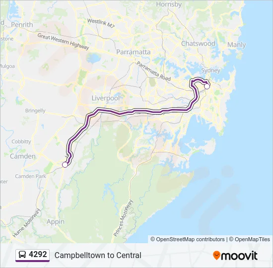 4292 Bus Line Map