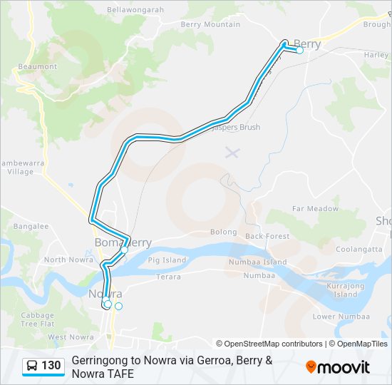 Línea 130: horarios, paradas y mapas - Berry (Actualizado)