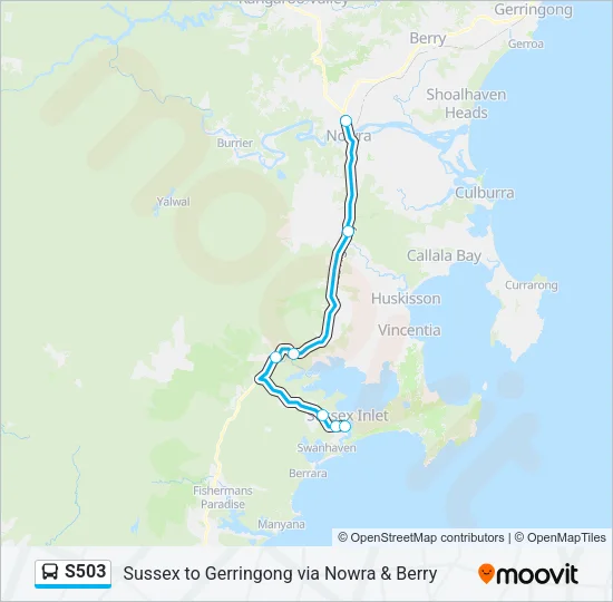 S503 Bus Line Map