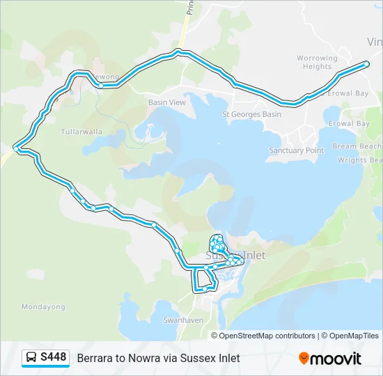S448 Bus Line Map