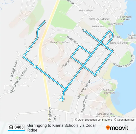 S483 Bus Line Map