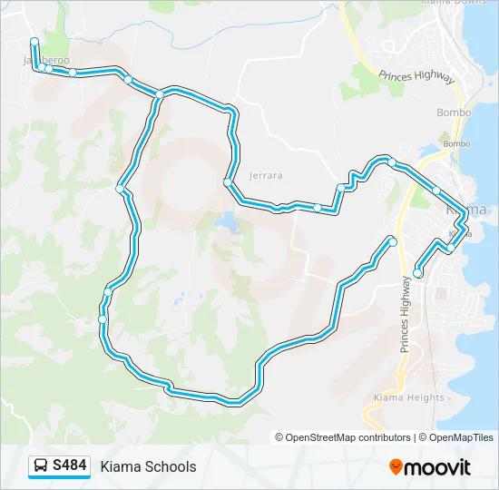 S484 Bus Line Map