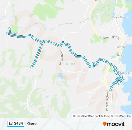 S484 Bus Line Map