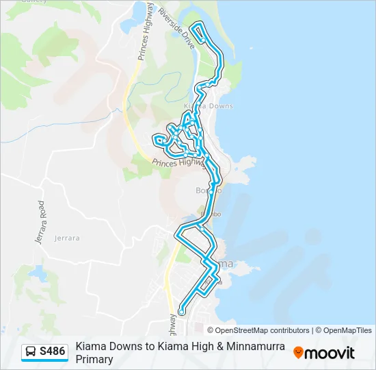 S486 Bus Line Map