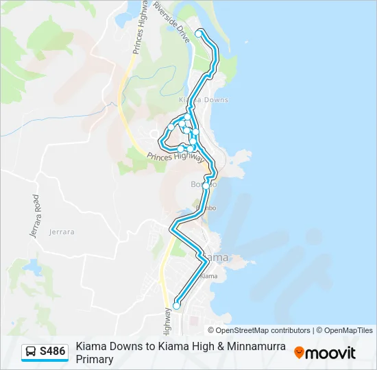 S486 Bus Line Map