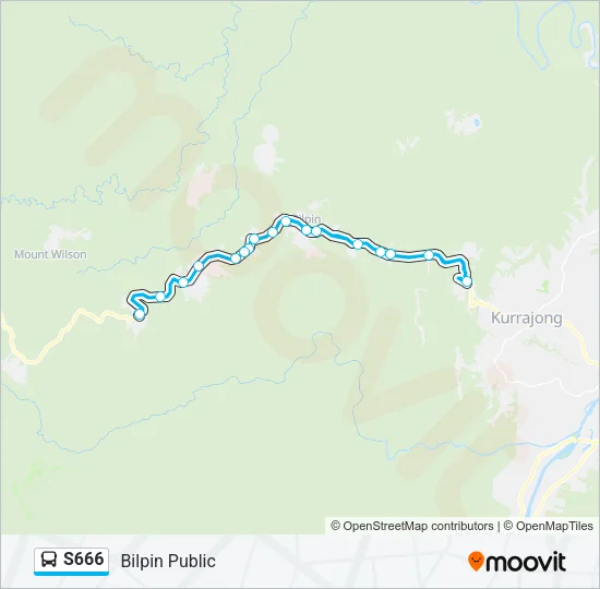 S666 Bus Line Map