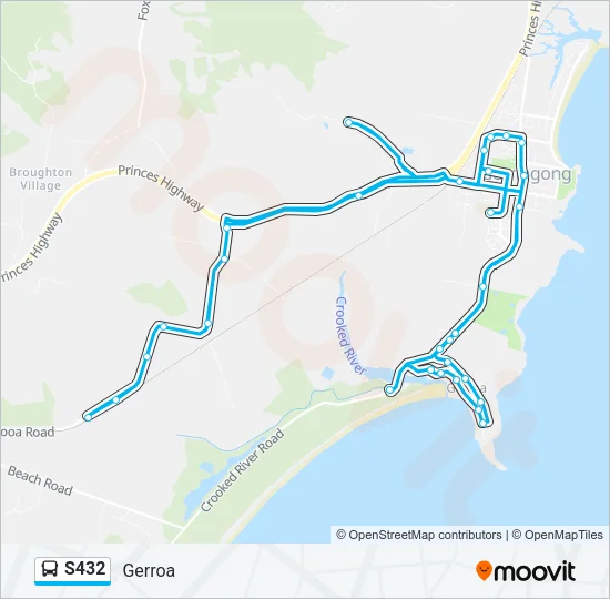 S432 Bus Line Map