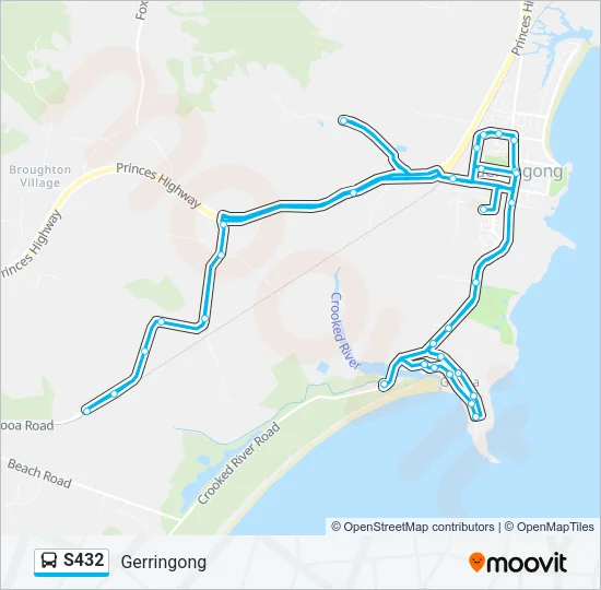 S432 Bus Line Map