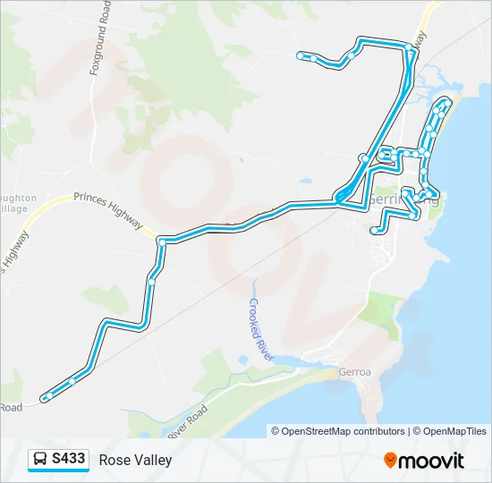 S433 Bus Line Map
