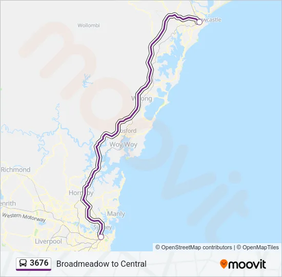 3676 Bus Line Map