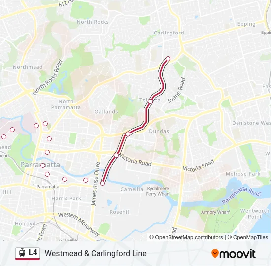 L4 Light Rail Line Map