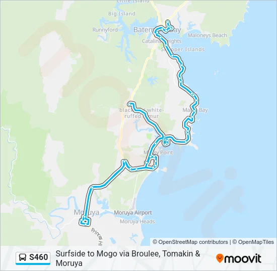 S460 Bus Line Map