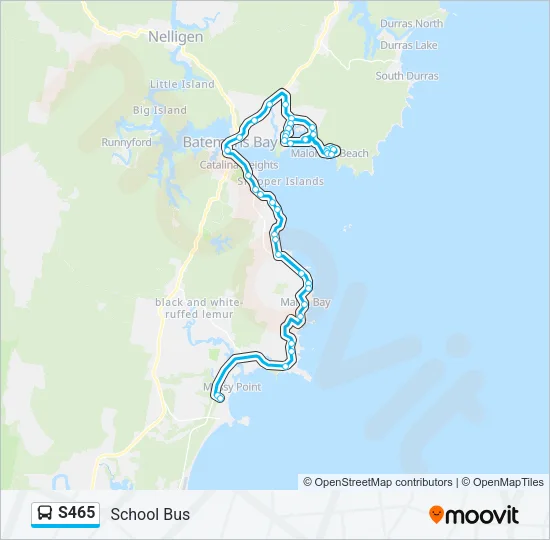 S465 Bus Line Map