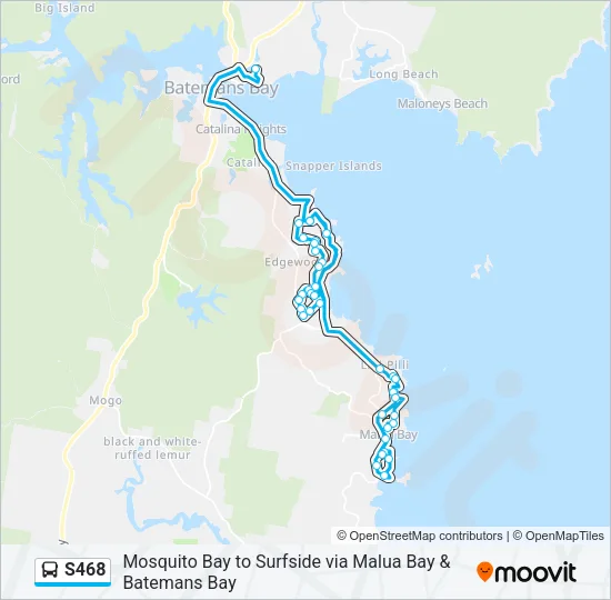 S468 Bus Line Map