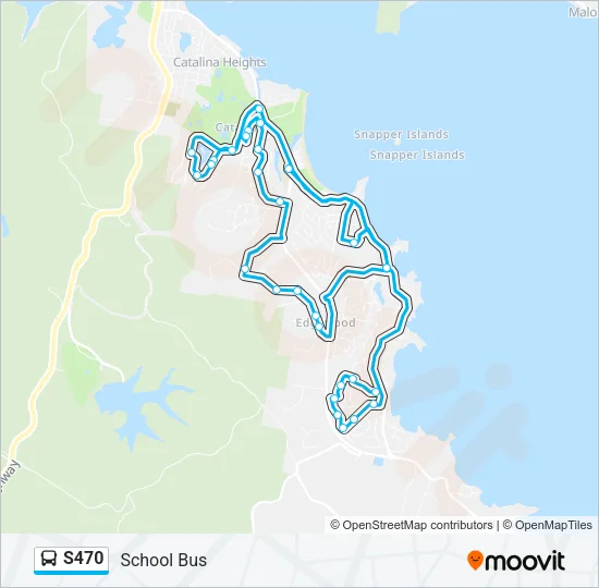 S470 Bus Line Map