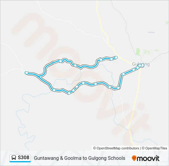 S308 Bus Line Map