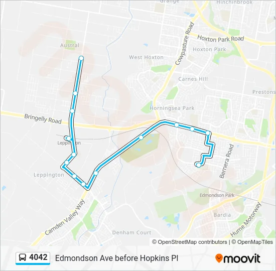 4042 Route: Schedules, Stops & Maps - Edmondson Ave before Hopkins Pl ...