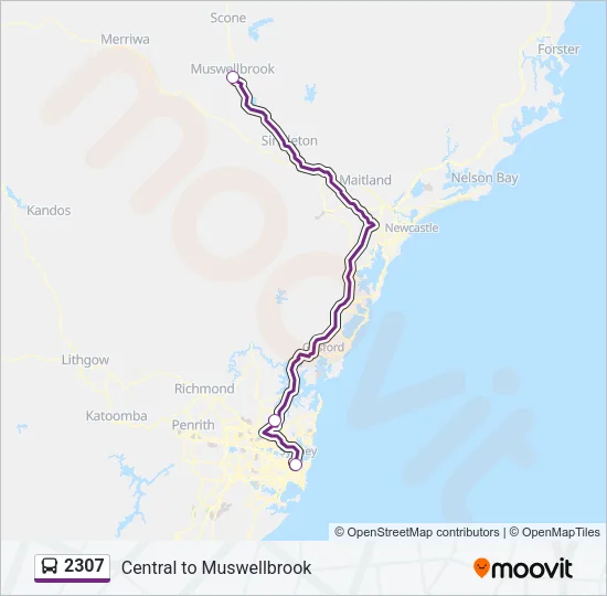 2307 Bus Line Map