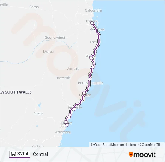3204 Bus Line Map