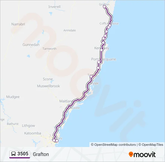 3505 Bus Line Map