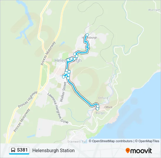 S381 Bus Line Map