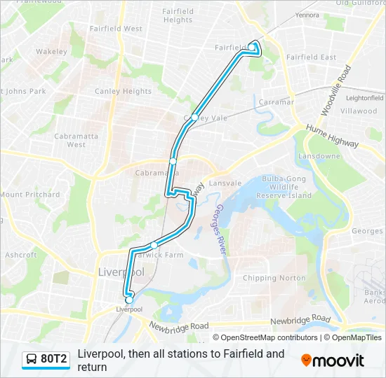 80T2  Line Map