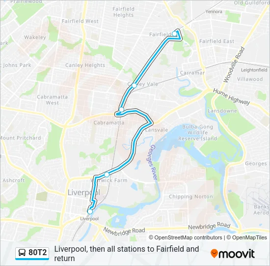 80T2  Line Map