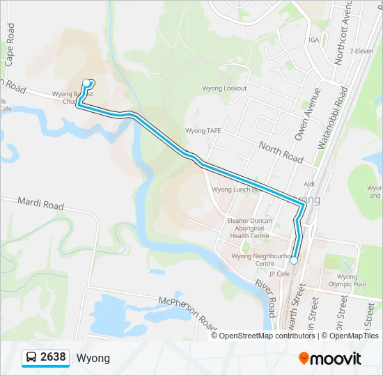 2638 Bus Line Map