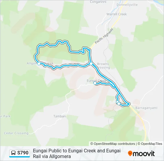 S790 Bus Line Map