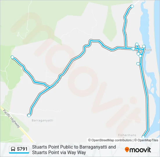 S791 Bus Line Map