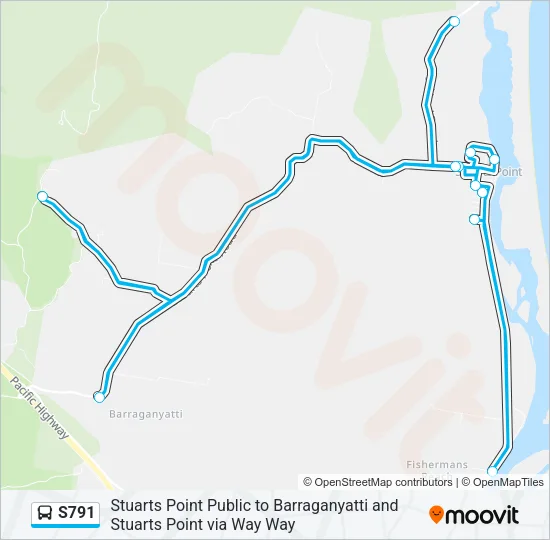 S791 Bus Line Map
