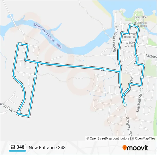348 Route: Schedules, Stops & Maps - New Entrance 348 (Updated)