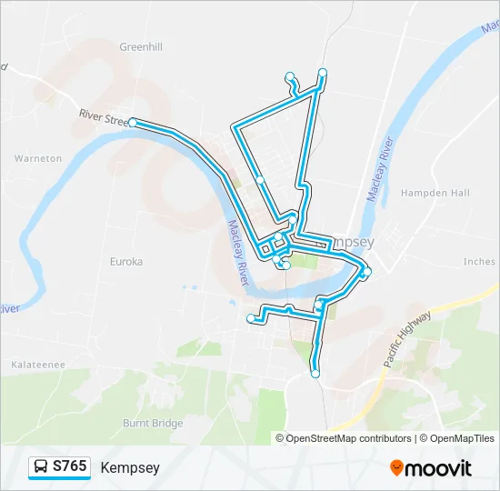 S765 Bus Line Map