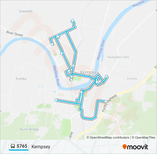 S765 Bus Line Map