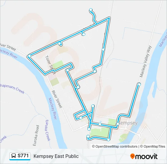 S771 Bus Line Map