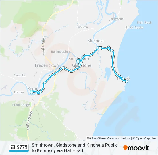 S775 Bus Line Map
