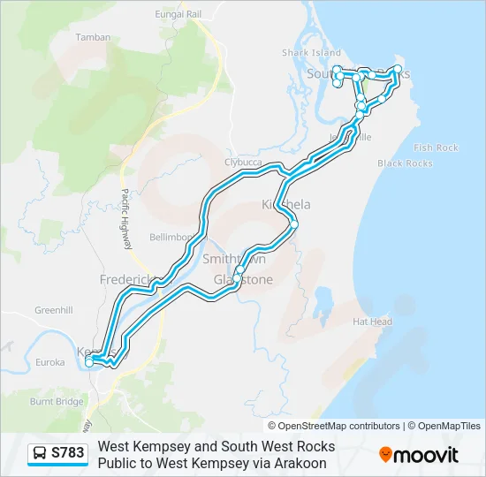 S783 Bus Line Map