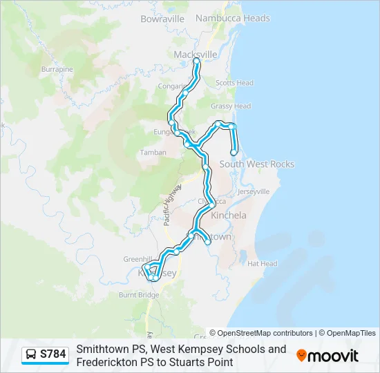 S784 Bus Line Map