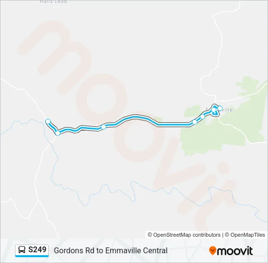 S249 Bus Line Map
