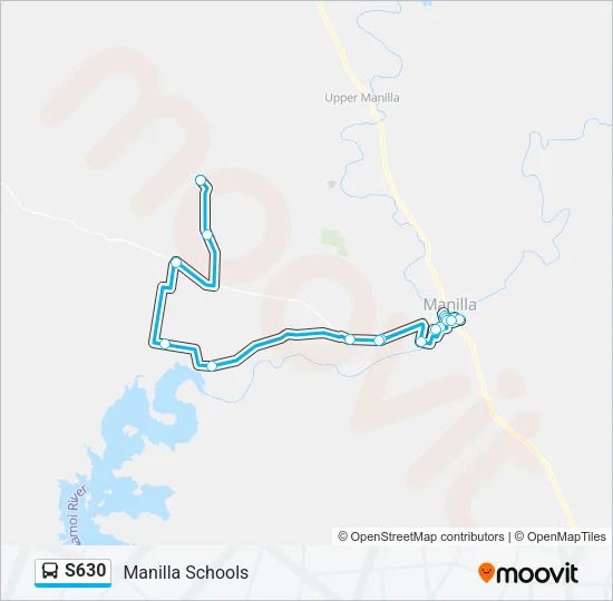 S630 Bus Line Map
