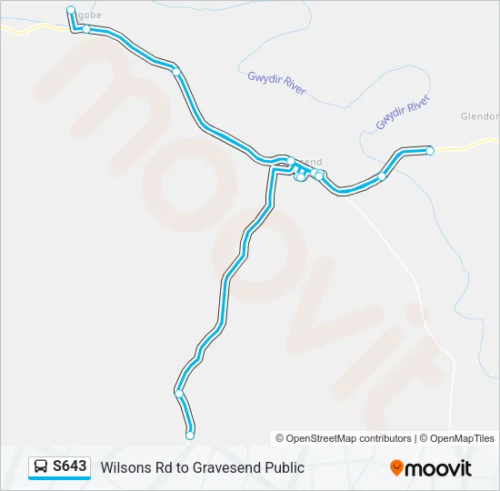 S643 Bus Line Map
