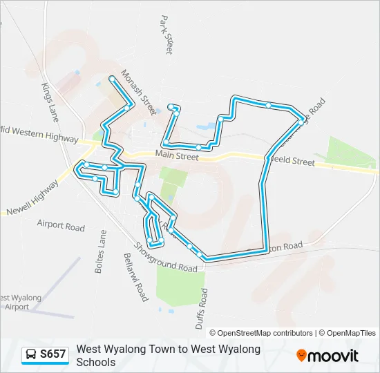 S657 Bus Line Map